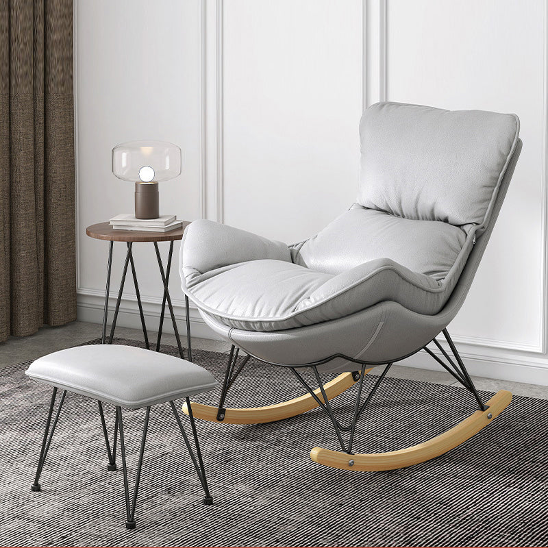 Chaise de rocker de style simple chaise paresseuse minimaliste moderne pour chambre à coucher