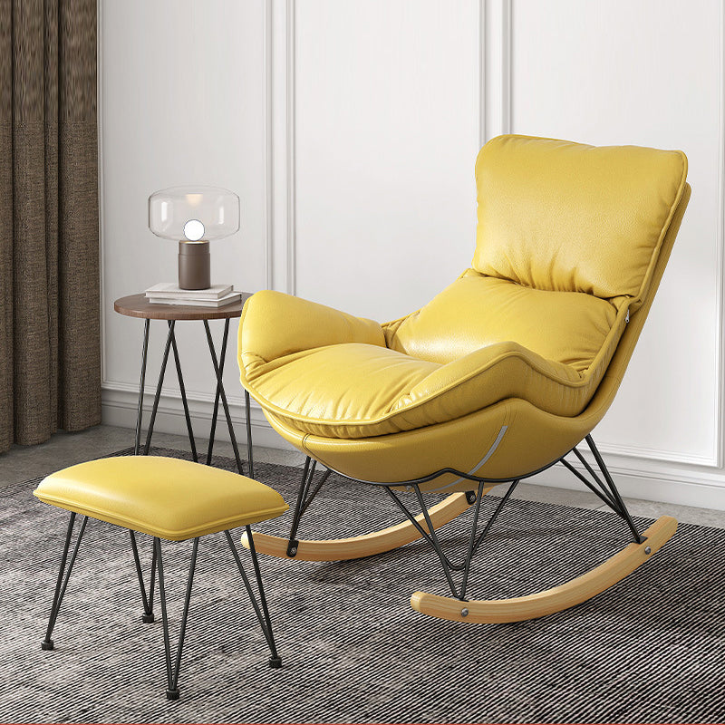 Chaise de rocker de style simple chaise paresseuse minimaliste moderne pour chambre à coucher