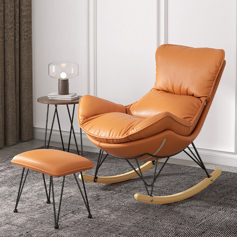 Chaise de rocker de style simple chaise paresseuse minimaliste moderne pour chambre à coucher