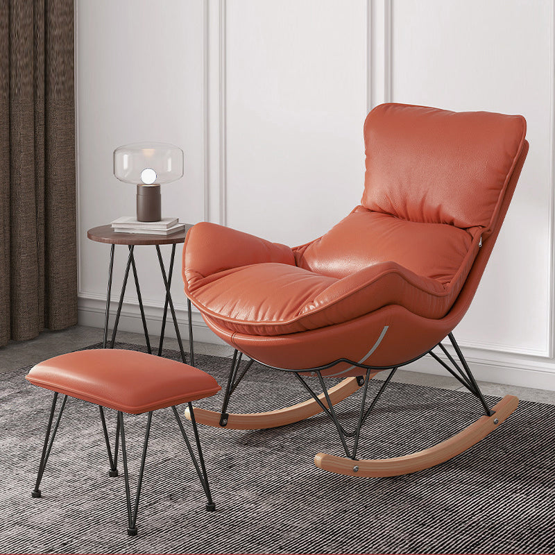 Chaise de rocker de style simple chaise paresseuse minimaliste moderne pour chambre à coucher
