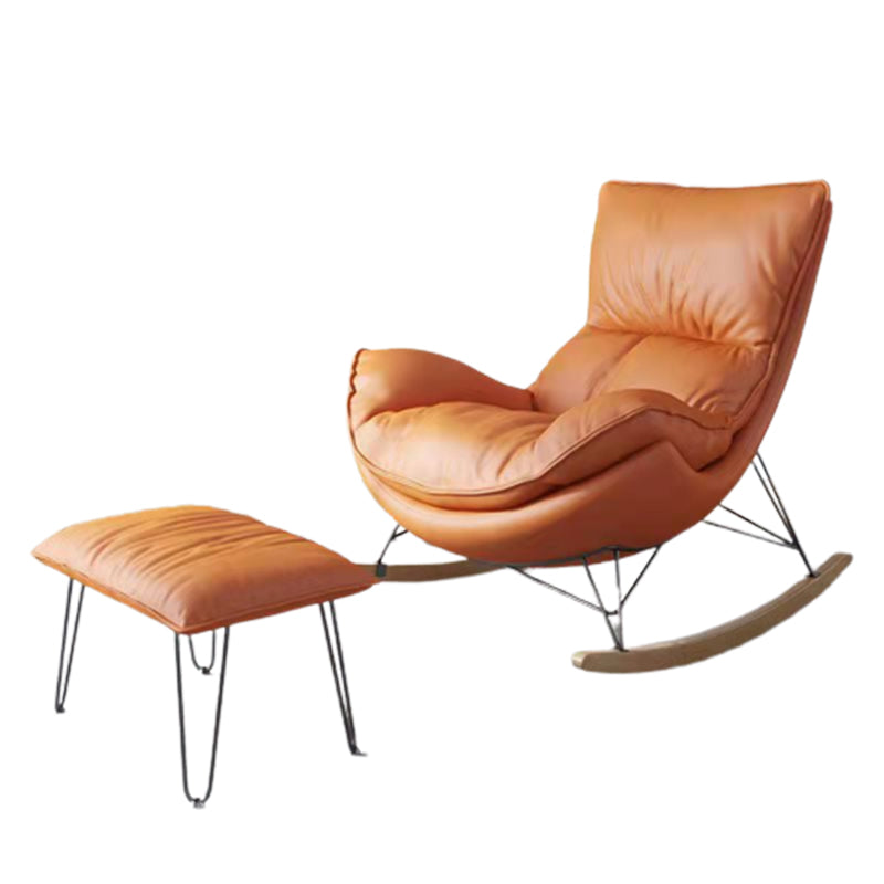 Balcony and Bedroom Rocker Chair Modern Minimalist Lazy Chair Clearhalo 'Chairs & Seating' 'furn' 'furn_rocking_chairs' 'Furniture' 'Living Room Furniture' 'Rocking Chairs' 'rocking_chairs' 6525586