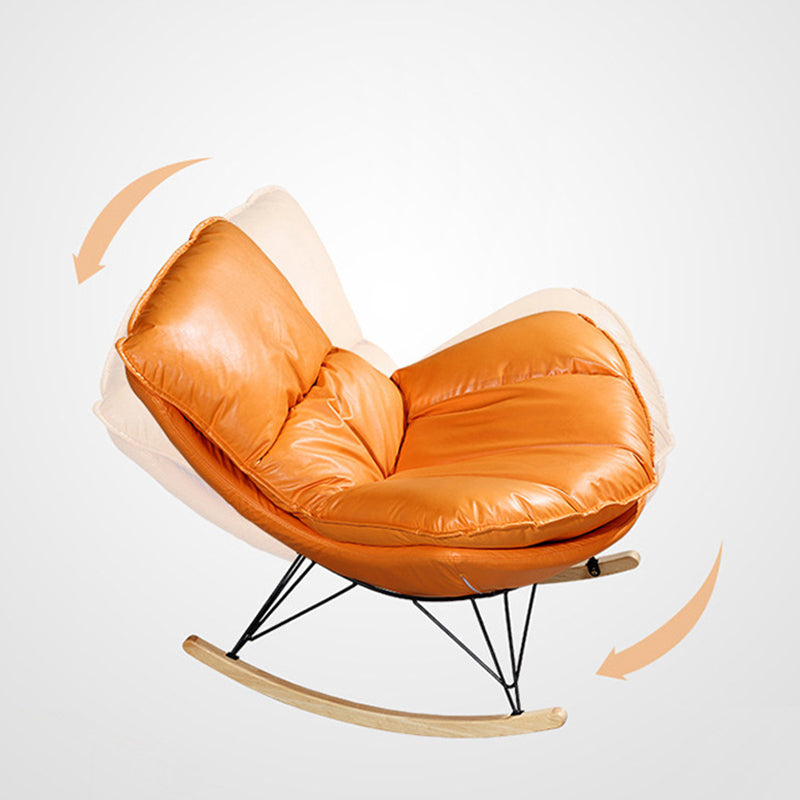 Balcony and Bedroom Rocker Chair Modern Minimalist Lazy Chair Clearhalo 'Chairs & Seating' 'furn' 'furn_rocking_chairs' 'Furniture' 'Living Room Furniture' 'Rocking Chairs' 'rocking_chairs' 6525587