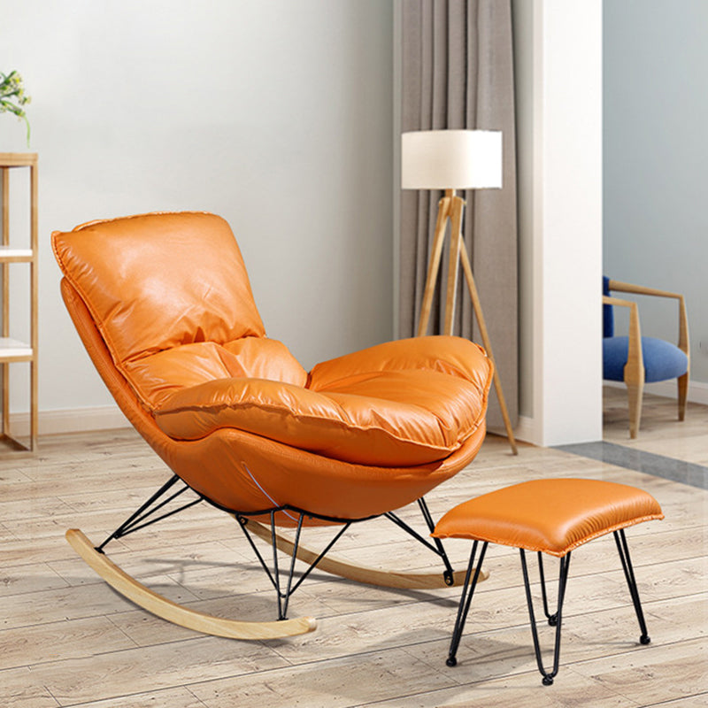 Balcony and Bedroom Rocker Chair Modern Minimalist Lazy Chair Clearhalo 'Chairs & Seating' 'furn' 'furn_rocking_chairs' 'Furniture' 'Living Room Furniture' 'Rocking Chairs' 'rocking_chairs' 6525592