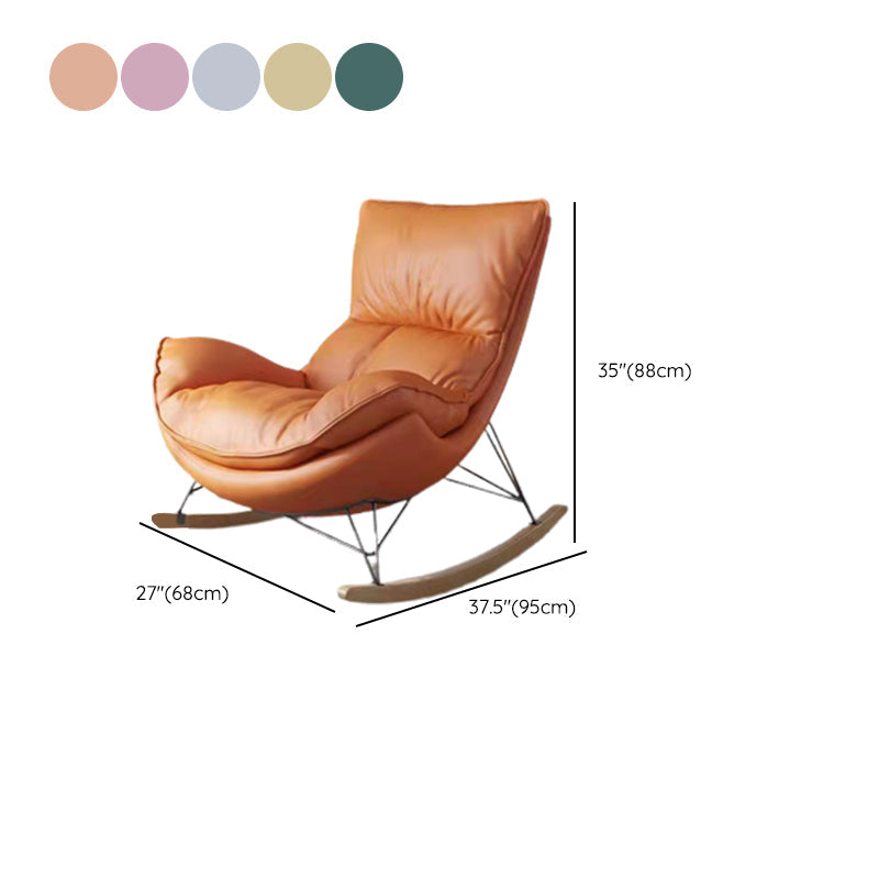 Balcony and Bedroom Rocker Chair Modern Minimalist Lazy Chair Clearhalo 'Chairs & Seating' 'furn' 'furn_rocking_chairs' 'Furniture' 'Living Room Furniture' 'Rocking Chairs' 'rocking_chairs' 6525593