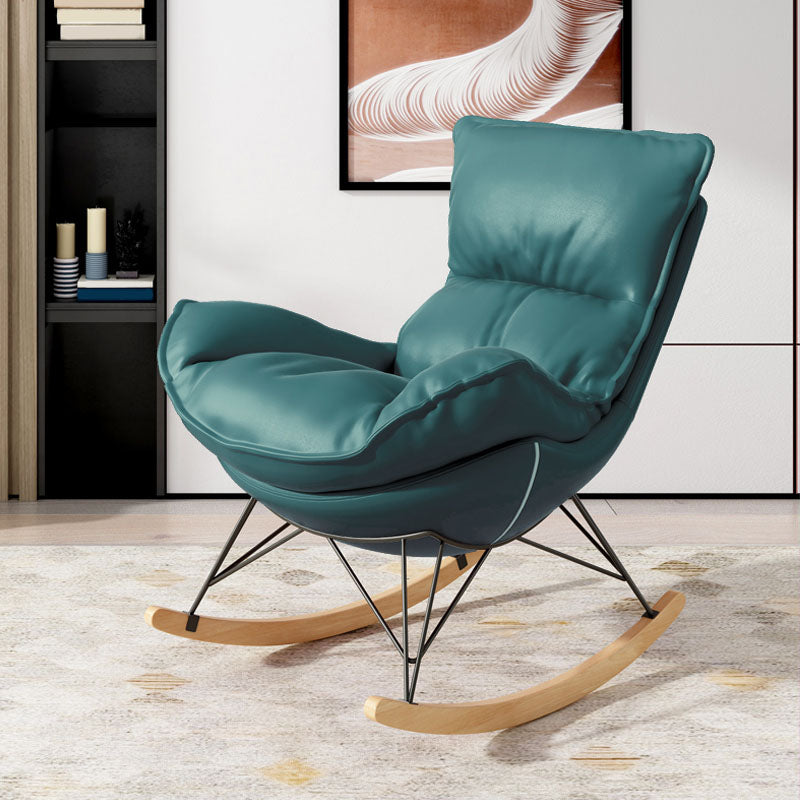 Luxury Leisure Home Rocker Chair Waterproof Chair for Living Room Rocking Chair Green Clearhalo 'Chairs & Seating' 'furn' 'furn_rocking_chairs' 'Furniture' 'Living Room Furniture' 'Rocking Chairs' 'rocking_chairs' 6525623