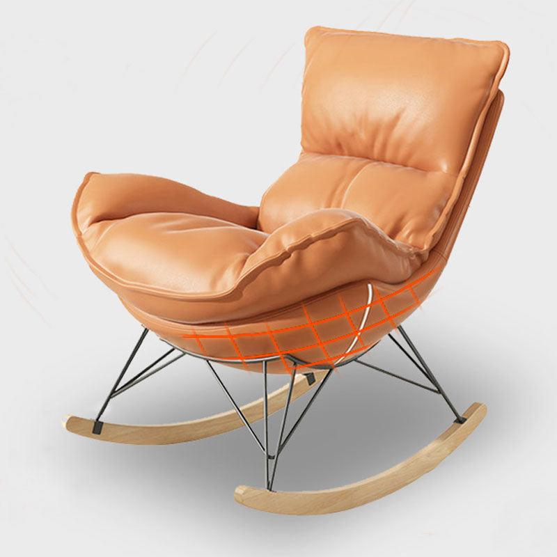 Luxury Leisure Home Rocker Chair Waterproof Chair for Living Room Clearhalo 'Chairs & Seating' 'furn' 'furn_rocking_chairs' 'Furniture' 'Living Room Furniture' 'Rocking Chairs' 'rocking_chairs' 6525632