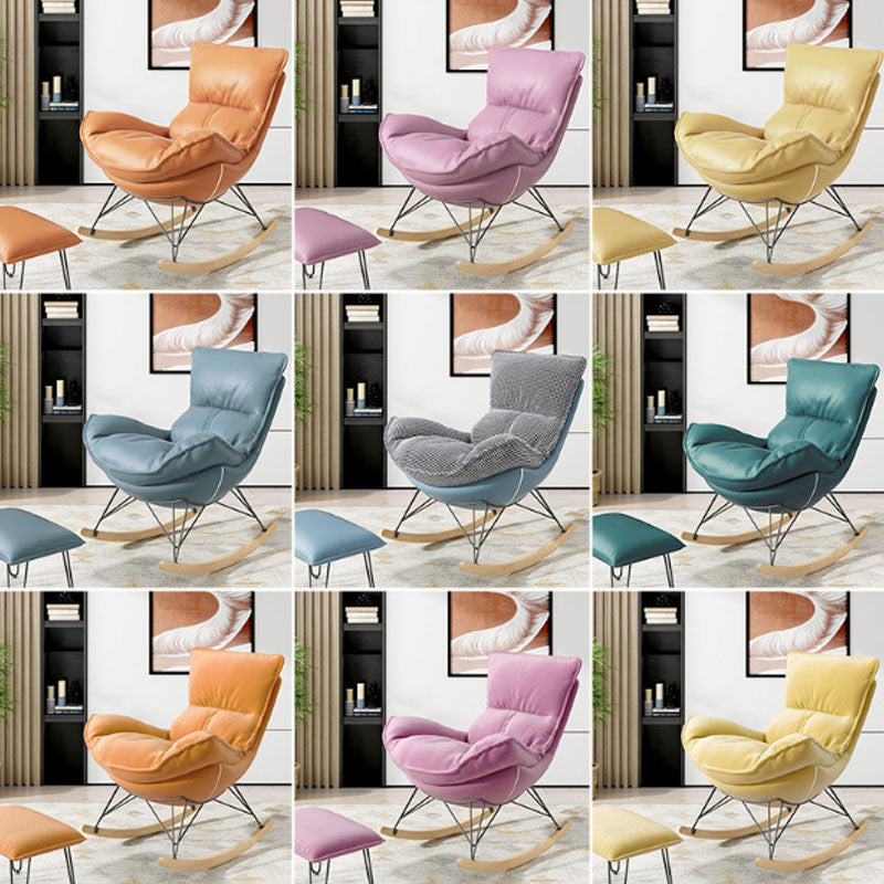 Luxury Leisure Home Rocker Chair Waterproof Chair for Living Room Clearhalo 'Chairs & Seating' 'furn' 'furn_rocking_chairs' 'Furniture' 'Living Room Furniture' 'Rocking Chairs' 'rocking_chairs' 6525634