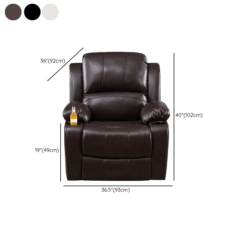 Solid Color Recliner Modern Home Theater Single Home Theater Recliner Clearhalo 'Chairs & Seating' 'furn' 'furn_recliners' 'Furniture' 'Living Room Furniture' 'Recliners' 6529202