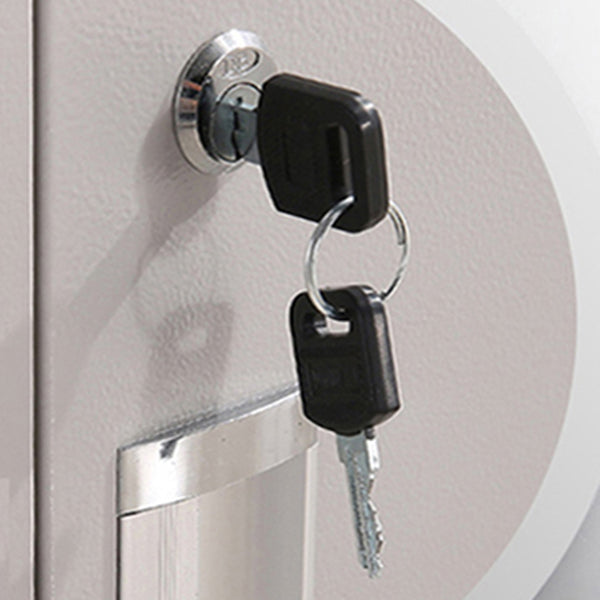 Hinged Wardrobe Cabinet with Mirror Contemporary Steel Wardrobe Armoire Clearhalo 'Armoires & Wardrobes' 'armoires_wardrobes' 'Bedroom Furniture' 'furn' 'furn_armoires_wardrobes' 'Furniture' 6529329