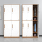 Hinged Wardrobe Armoire with Garment Rod Steel Wardrobe Cabinet
