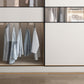 White Colour Wooden Wardrobe Cloth Rod Included Wardrobe Closet with Sliding Doors Clearhalo 'Armoires & Wardrobes' 'armoires_wardrobes' 'Bedroom Furniture' 'furn' 'furn_armoires_wardrobes' 'Furniture' 6529371