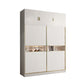 White Colour Wooden Wardrobe Modern Cloth Rod Included Wardrobe Closet