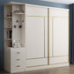 White Colour Wooden Wardrobe Modern Cloth Rod Included Wardrobe Closet