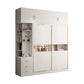 White Colour Wooden Wardrobe Modern Cloth Rod Included Wardrobe Closet
