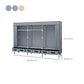 Matte Finish Wardrobe for Home Modern Style Storage Cabinet with Metal Frame
