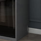 Modern Style Glass Wardrobe Black Colour Wardrobe Closet with Sliding Door