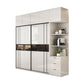 White Colour Wooden Wardrobe Cloth Rod Included Wardrobe Closet with Shelves Armoires& Sideboard& Top Cabinet Clearhalo 'Armoires & Wardrobes' 'armoires_wardrobes' 'Bedroom Furniture' 'furn' 'furn_armoires_wardrobes' 'Furniture' 6529531