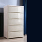 Plastic Polished Finish Storage Cabinet Contemporary Cabinet with Drawers