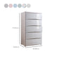 Plastic Polished Finish Storage Cabinet Contemporary Cabinet with Drawers
