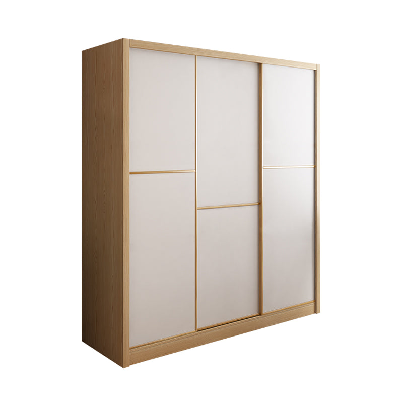 Couche de tissu moderne en bois contemporain inclus le placard de garde-robe pour chambre à coucher