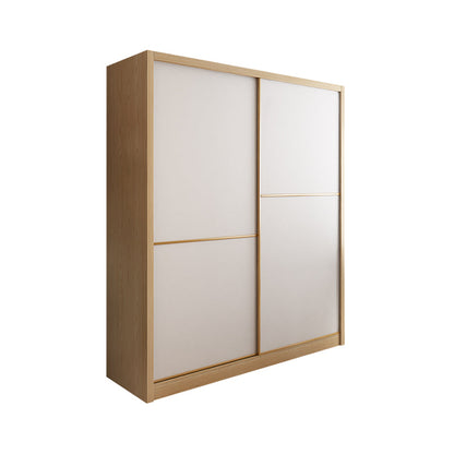 Couche de tissu moderne en bois contemporain inclus le placard de garde-robe pour chambre à coucher