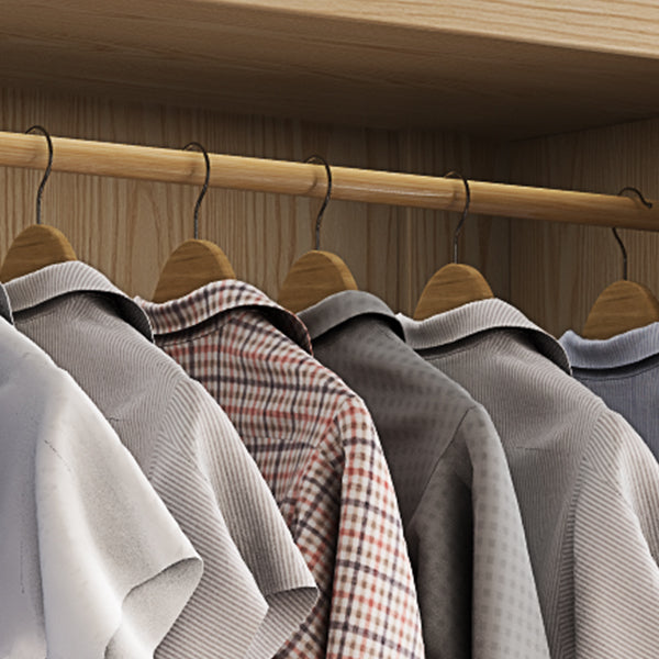 Couche de tissu moderne en bois contemporain inclus le placard de garde-robe pour chambre à coucher