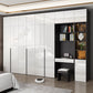White Colour Wooden Wardrobe Cloth Rod Included Wardrobe Closet with Drawer