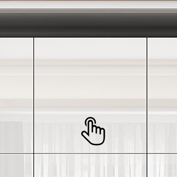 White Colour Wooden Wardrobe Cloth Rod Included Wardrobe Closet with Drawer