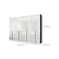 White Colour Wooden Wardrobe Cloth Rod Included Wardrobe Closet with Drawer