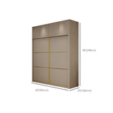 Contemporary Style Wardrobe Wooden Bedroom Wardrobe Closet with Clothes Rail Clearhalo 'Armoires & Wardrobes' 'armoires_wardrobes' 'Bedroom Furniture' 'furn' 'furn_armoires_wardrobes' 'Furniture' 6529782
