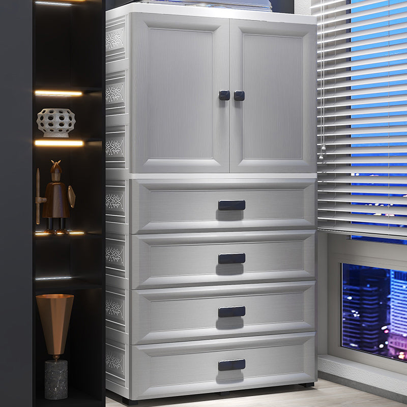 Mobile moderno di deposito in plastica per mobile per finitura opaca camera da letto con porta incernierata