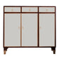 Modern Style Buffet Table Solid Wood Side Board with Cabinets and Drawers Clearhalo 'buffet_sideboard' 'Buffets & Sideboards' 'furn' 'furn_buffet_sideboard' 'Furniture' 'Kitchen & Dining Furniture' 6529963
