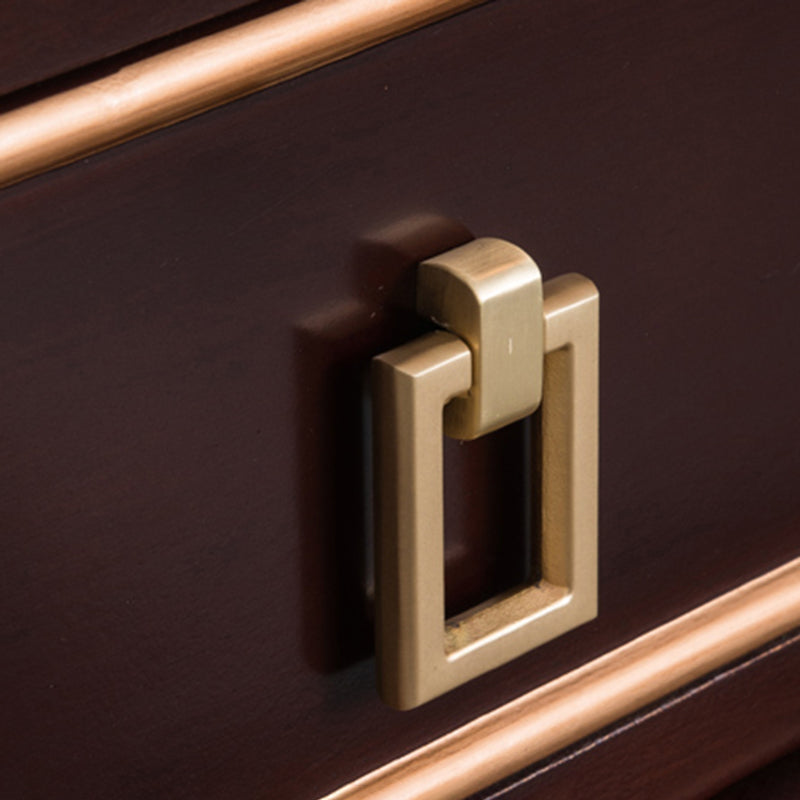 Modern Style Buffet Table Solid Wood Side Board with Cabinets and Drawers Clearhalo 'buffet_sideboard' 'Buffets & Sideboards' 'furn' 'furn_buffet_sideboard' 'Furniture' 'Kitchen & Dining Furniture' 6529965