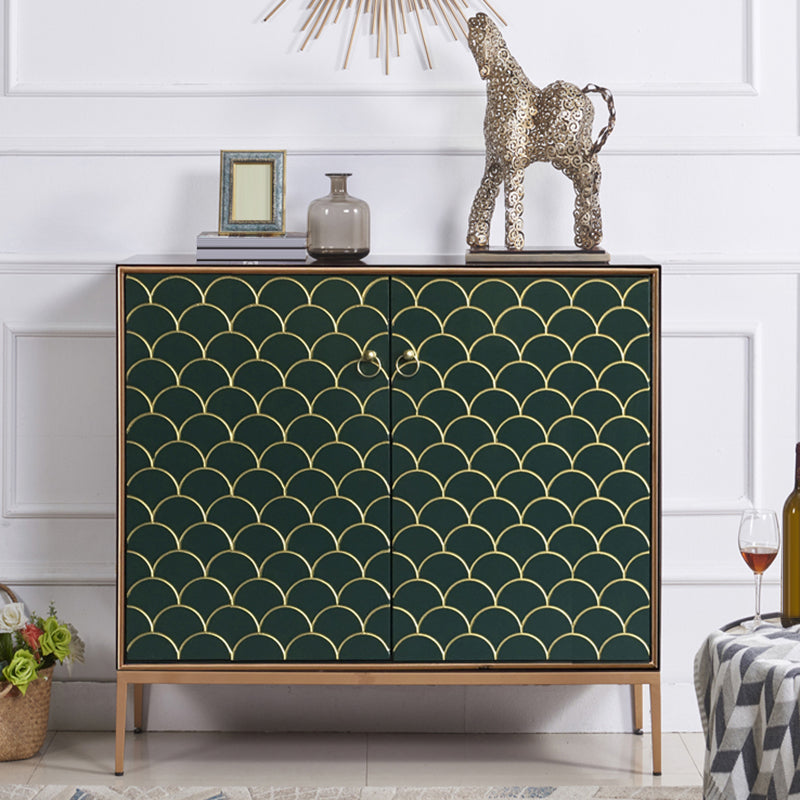 Modern Style Buffet Table Solid Wood Side Board with Cabinets 35"L x 14"W x 35"H Clearhalo 'buffet_sideboard' 'Buffets & Sideboards' 'furn' 'furn_buffet_sideboard' 'Furniture' 'Kitchen & Dining Furniture' 6529977