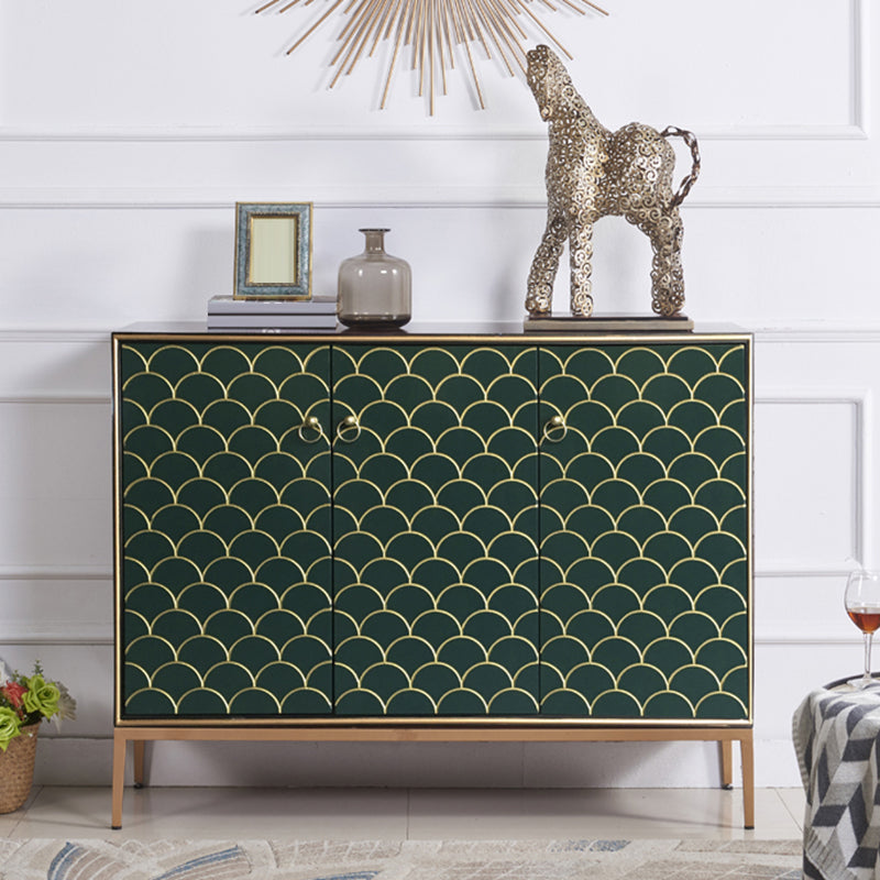 Modern Style Buffet Table Solid Wood Side Board with Cabinets 45"L x 14"W x 35"H Clearhalo 'buffet_sideboard' 'Buffets & Sideboards' 'furn' 'furn_buffet_sideboard' 'Furniture' 'Kitchen & Dining Furniture' 6529978