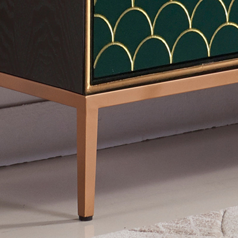 Modern Style Buffet Table Solid Wood Side Board with Cabinets Clearhalo 'buffet_sideboard' 'Buffets & Sideboards' 'furn' 'furn_buffet_sideboard' 'Furniture' 'Kitchen & Dining Furniture' 6529982