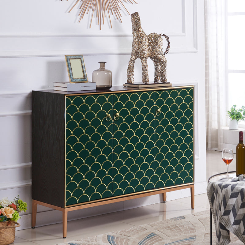 Modern Style Buffet Table Solid Wood Side Board with Cabinets Clearhalo 'buffet_sideboard' 'Buffets & Sideboards' 'furn' 'furn_buffet_sideboard' 'Furniture' 'Kitchen & Dining Furniture' 6529984