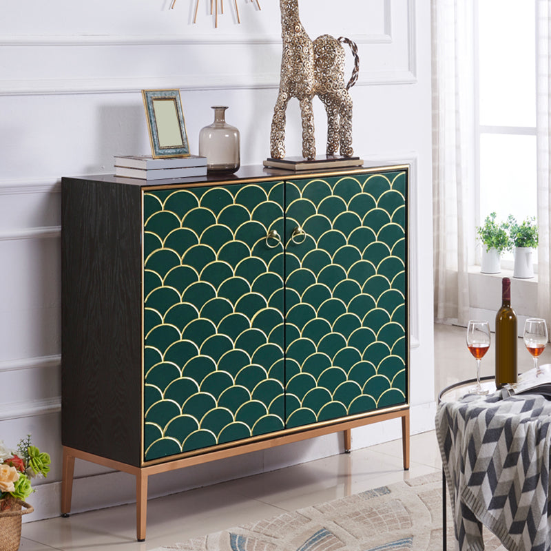 Modern Style Buffet Table Solid Wood Side Board with Cabinets Clearhalo 'buffet_sideboard' 'Buffets & Sideboards' 'furn' 'furn_buffet_sideboard' 'Furniture' 'Kitchen & Dining Furniture' 6529985