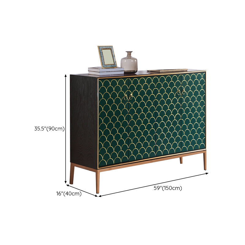 Modern Style Buffet Table Solid Wood Side Board with Cabinets Clearhalo 'buffet_sideboard' 'Buffets & Sideboards' 'furn' 'furn_buffet_sideboard' 'Furniture' 'Kitchen & Dining Furniture' 6529986