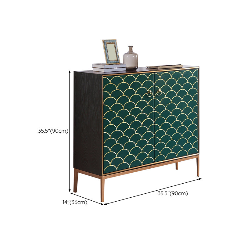 Modern Style Buffet Table Solid Wood Side Board with Cabinets Clearhalo 'buffet_sideboard' 'Buffets & Sideboards' 'furn' 'furn_buffet_sideboard' 'Furniture' 'Kitchen & Dining Furniture' 6529987