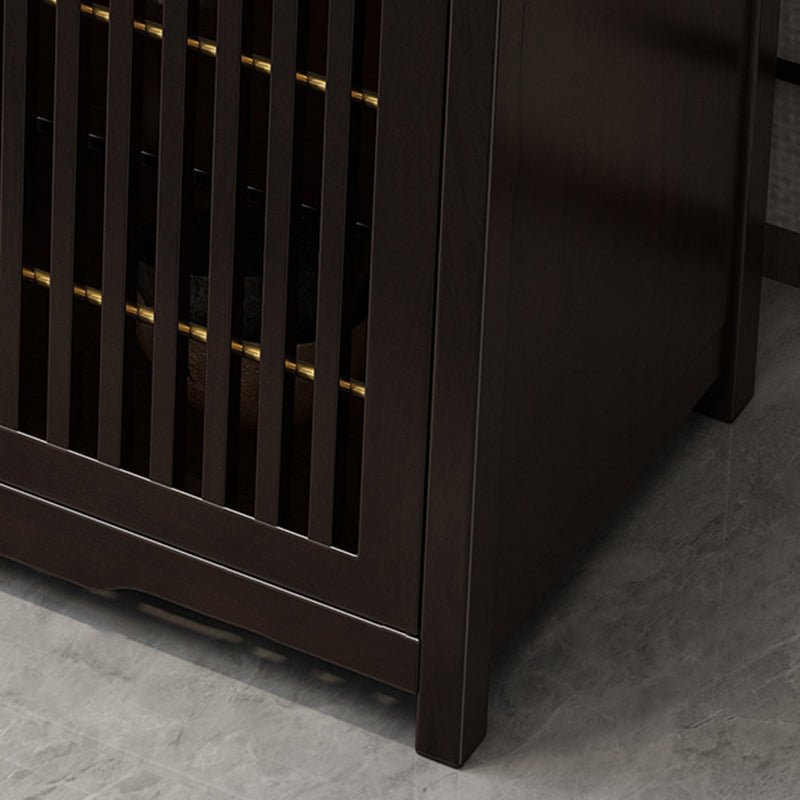 Tavolo da tavolo a buffet in stile moderno pietra da 34,7 pollici con armadi e cassetti