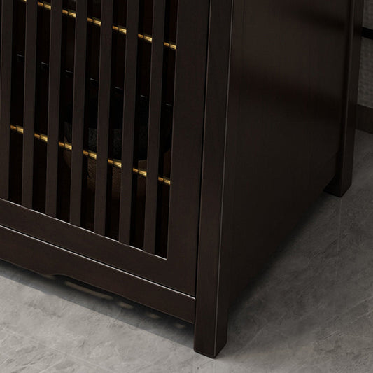 Tavolo da tavolo a buffet in stile moderno pietra da 34,7 pollici con armadi e cassetti