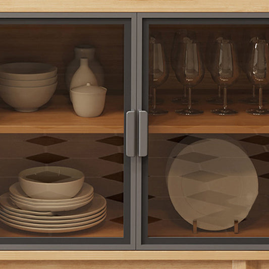 Tavolo da buffet in stile moderno tavolo in legno massiccio con armadi e cassetti