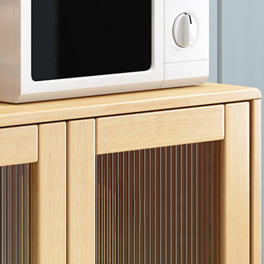 Tavolo a buffet in legno massiccio moderno scheda laterale con armadi e cassetti