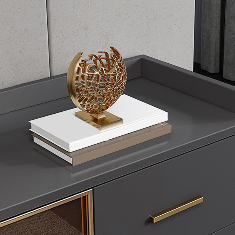 Tavolo a buffet in legno Scheda in stile glam con armadi e cassetti