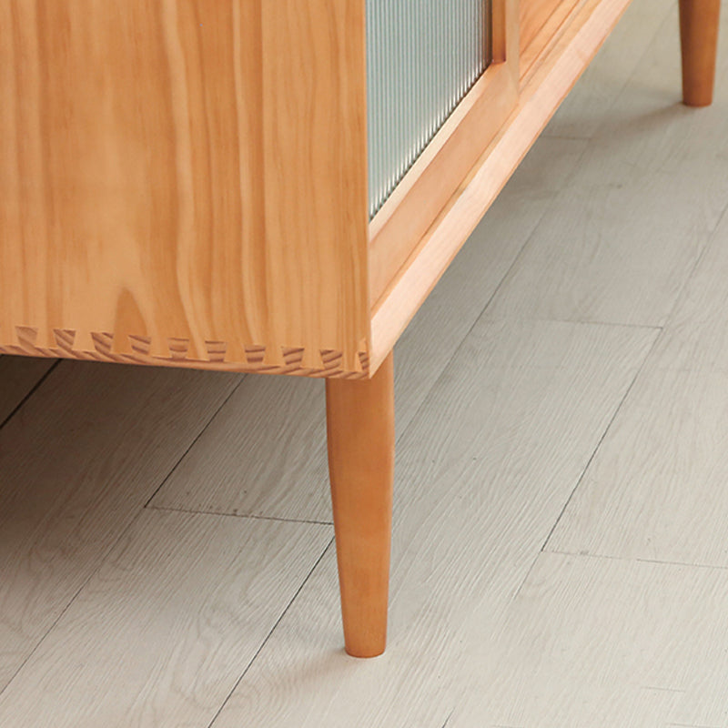 Scheda laterale in legno massiccio tavolo a buffet moderno con armadi e cassetti