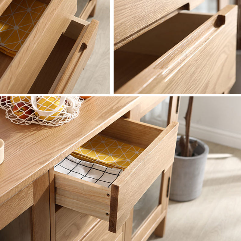 Tavolo a buffet in legno massiccio moderno bacheca con mobile e cassetti