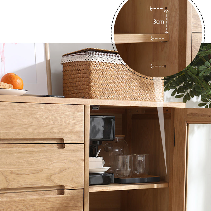 Tavolo a buffet in legno massiccio moderno bacheca con mobile e cassetti