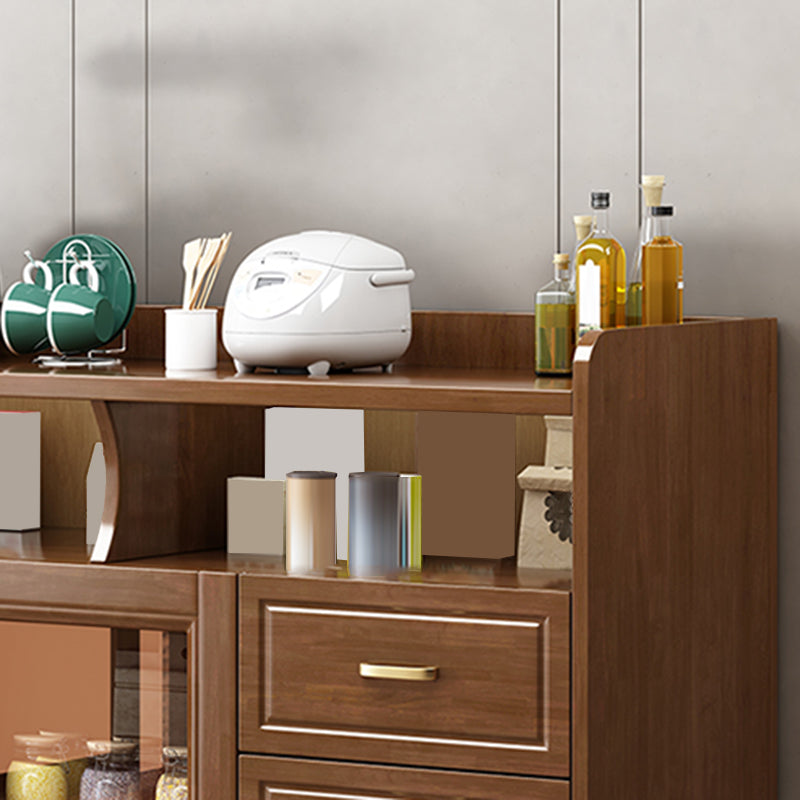 Tavolo da buffet in stile moderno tavolo in legno massiccio con armadio e cassetti