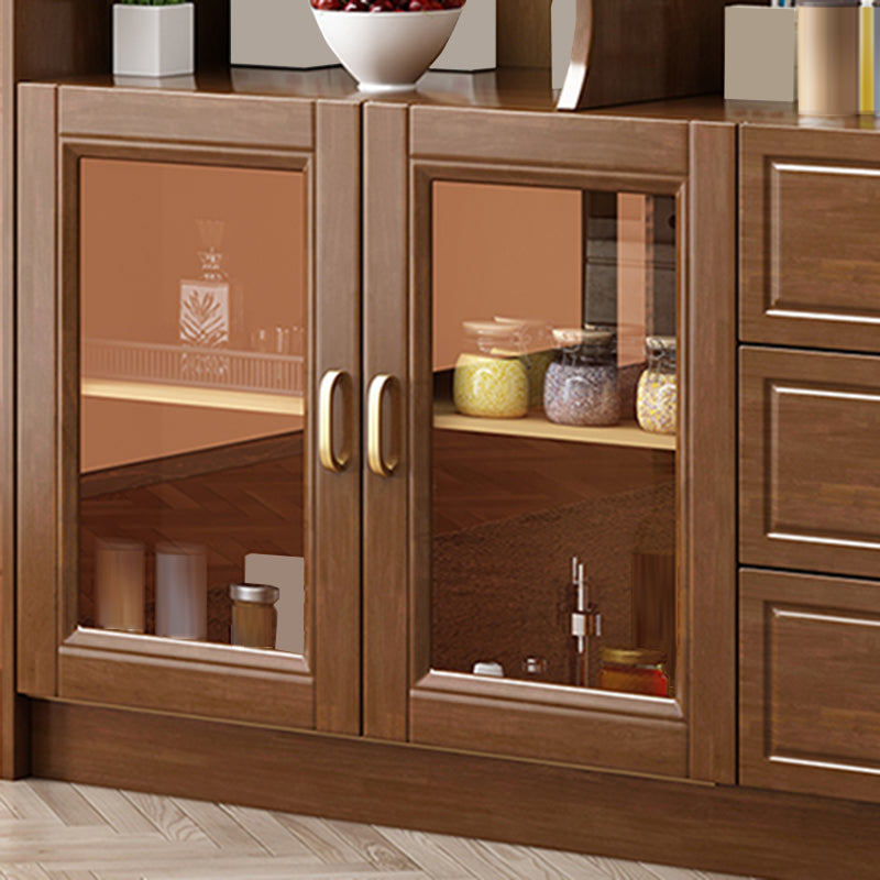 Tavolo da buffet in stile moderno tavolo in legno massiccio con armadio e cassetti